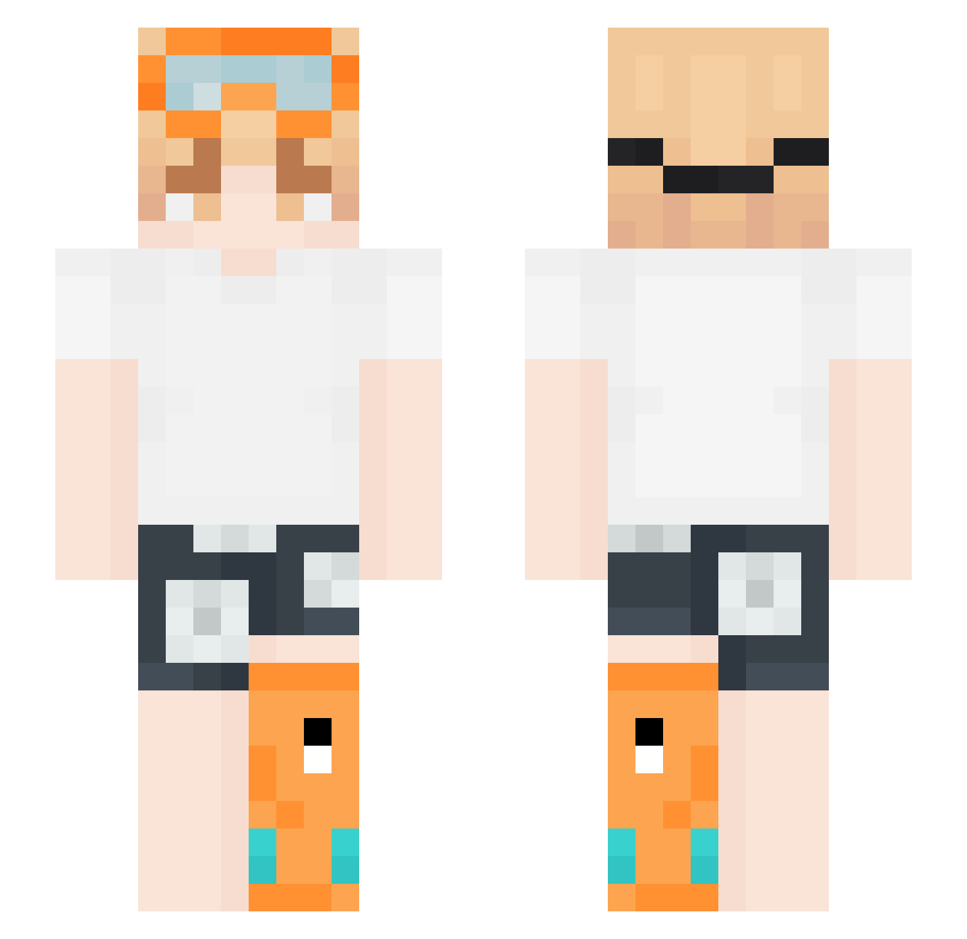 _Zevss Minecraft skin, front and back view