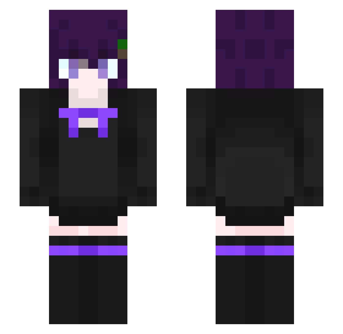 YouMatterToMe Minecraft skin, front and back view