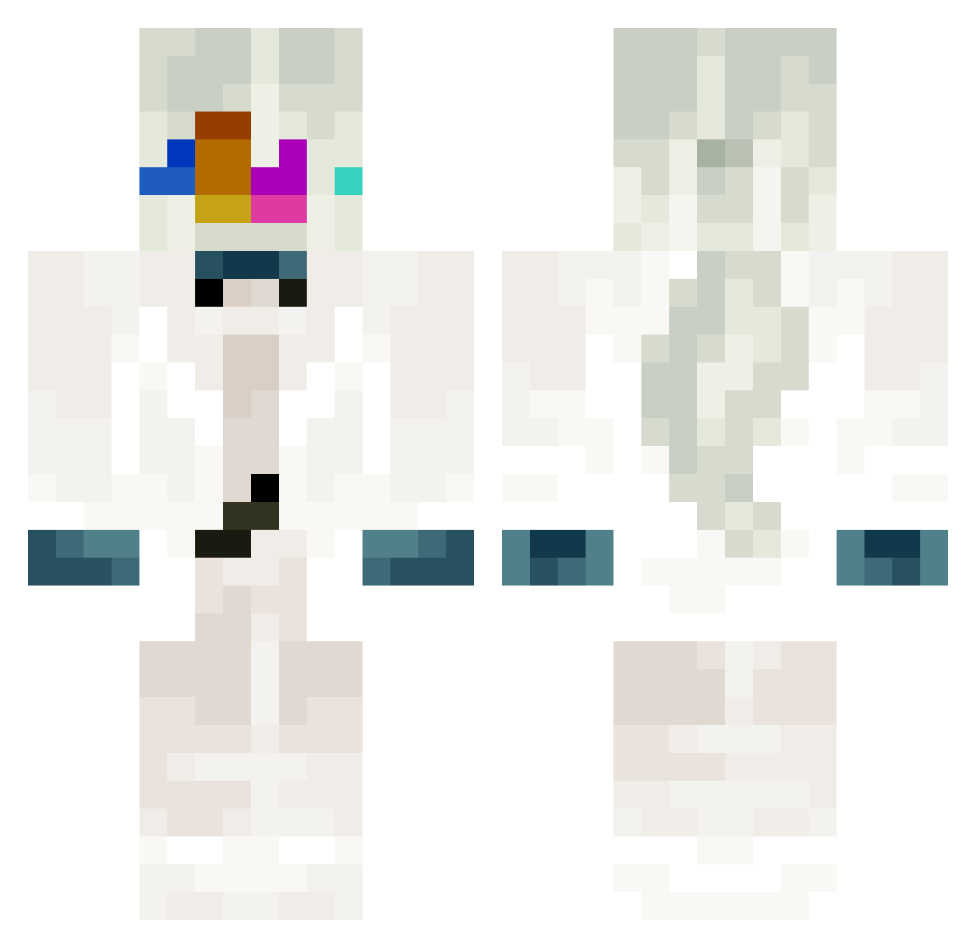 ELvil3n4_TW Minecraft skin, front and back view