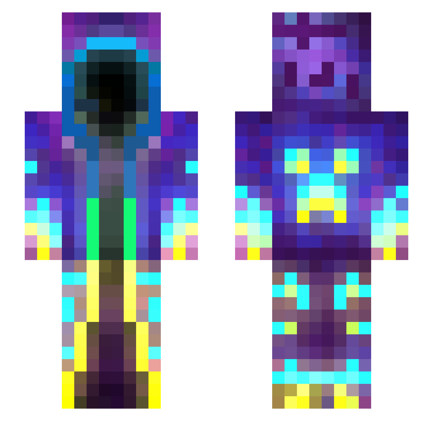 Stolker_ Minecraft skin, front and back view