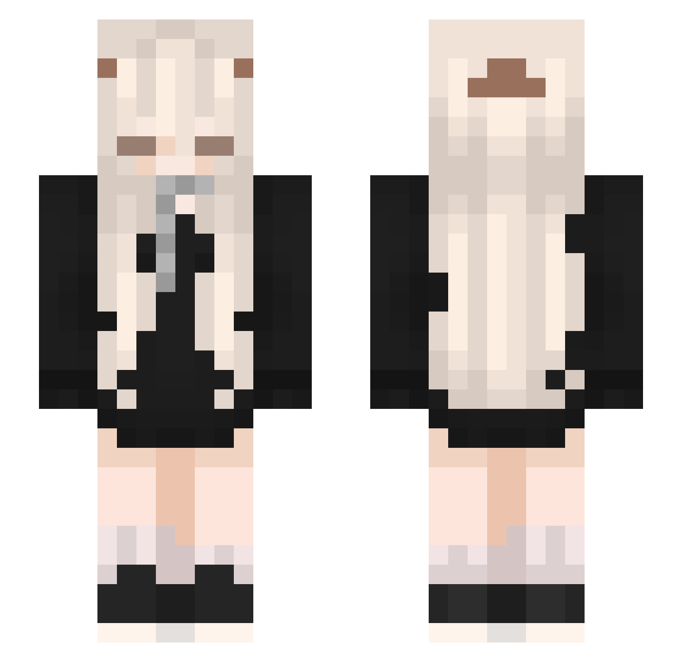 jwantoz Minecraft skin, front and back view