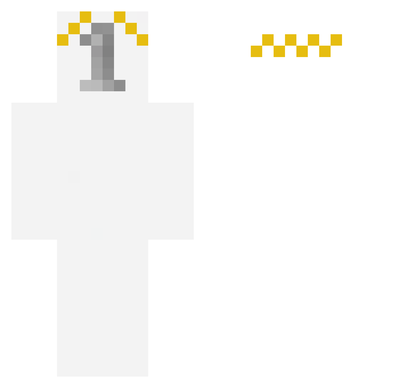 zStyles Minecraft skin, front and back view