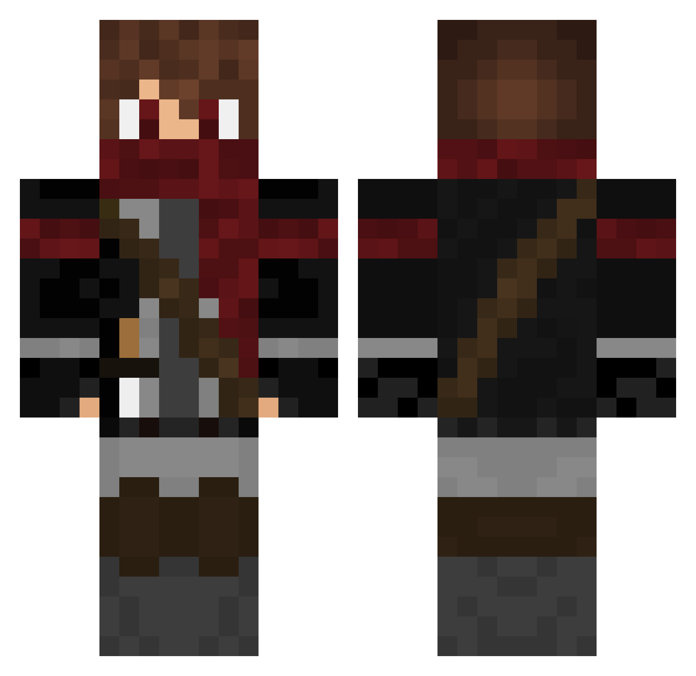 Neptune_989 Minecraft skin, front and back view