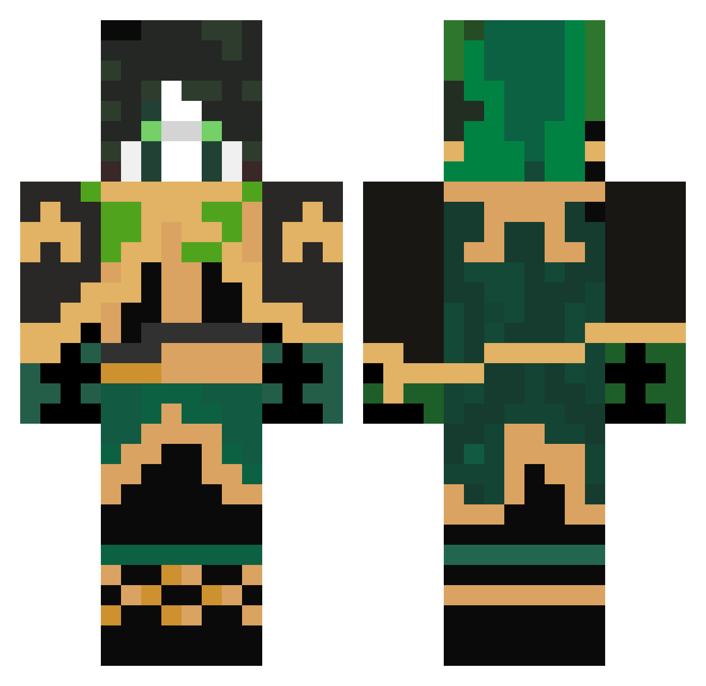 DarrowofLykos00 Minecraft skin, front and back view