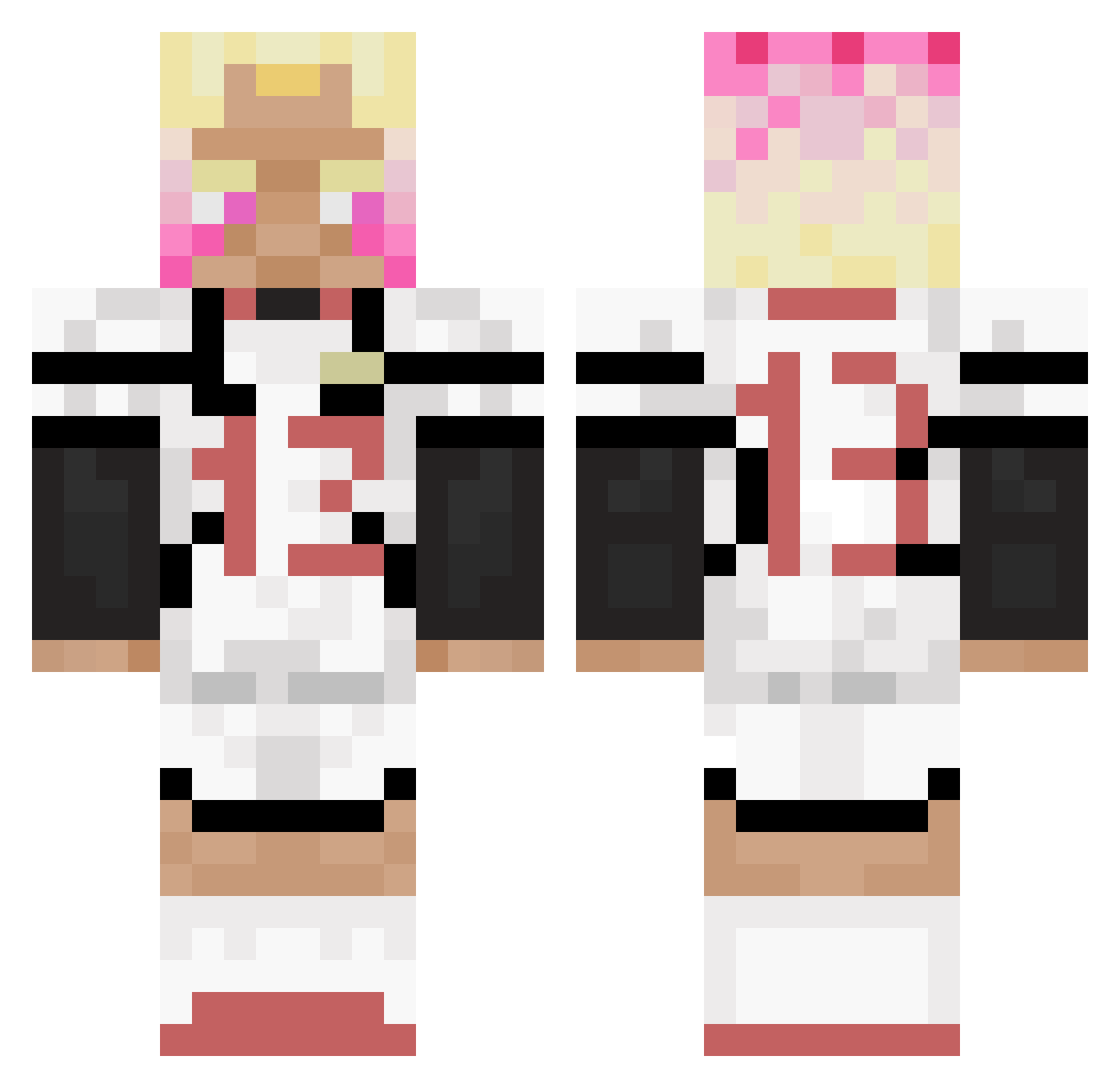 WalnutFlame5724 Minecraft skin, front and back view