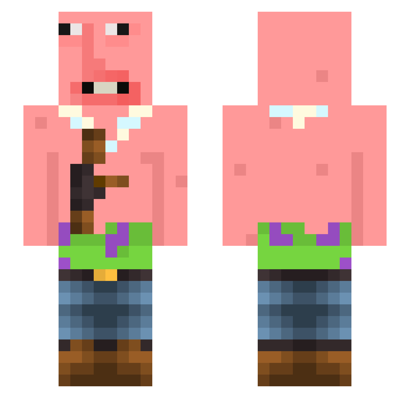 theopg09 Minecraft skin, front and back view