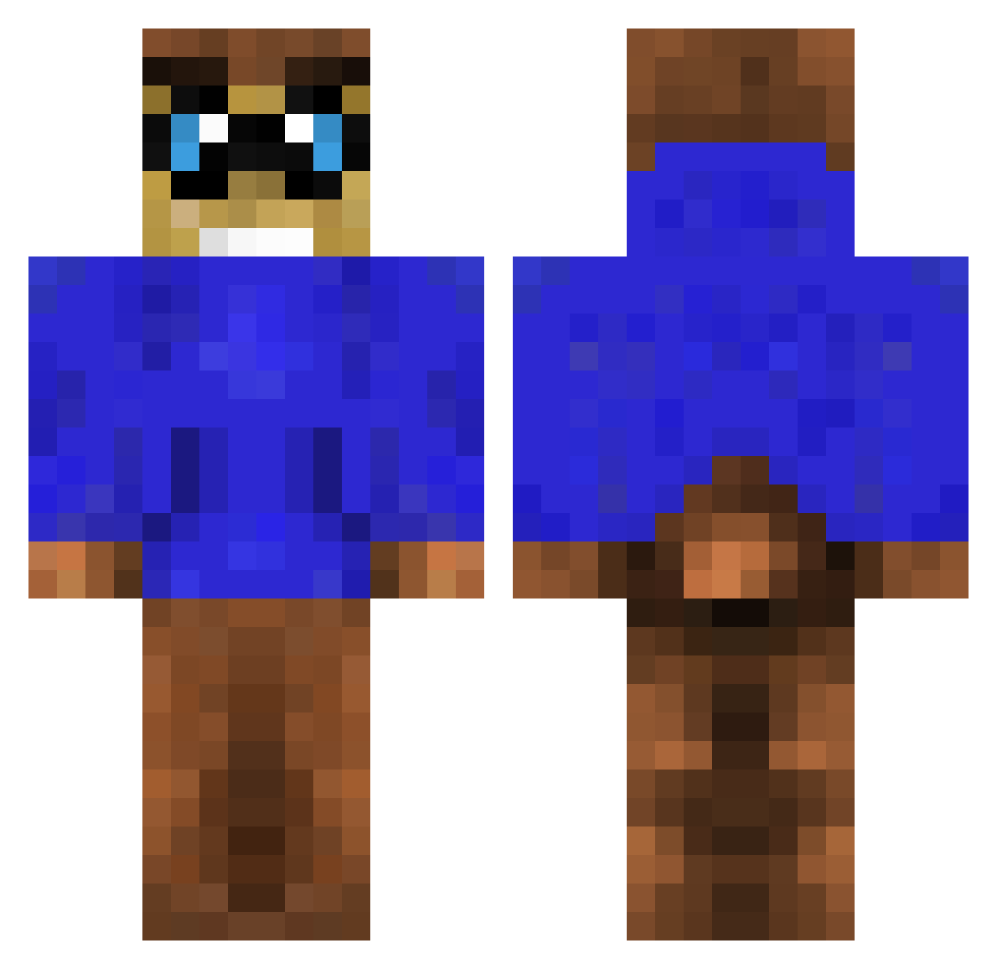 WAYTOOASIAN67 Minecraft skin, front and back view