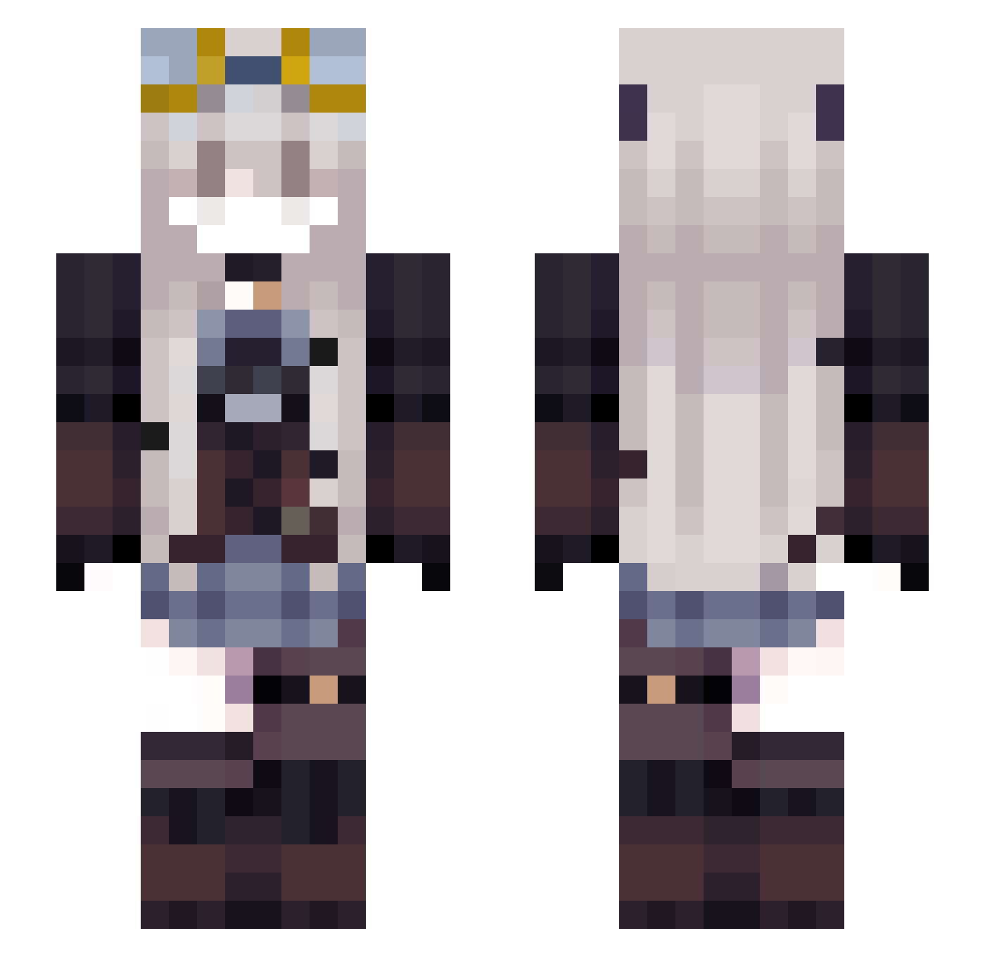 nekosuki001 Minecraft skin, front and back view