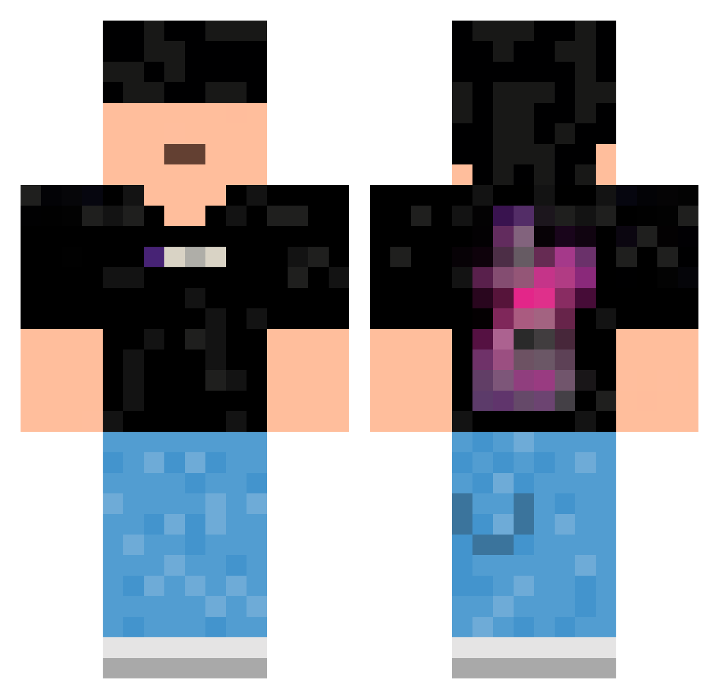 Shiftzzz_ Minecraft skin, front and back view