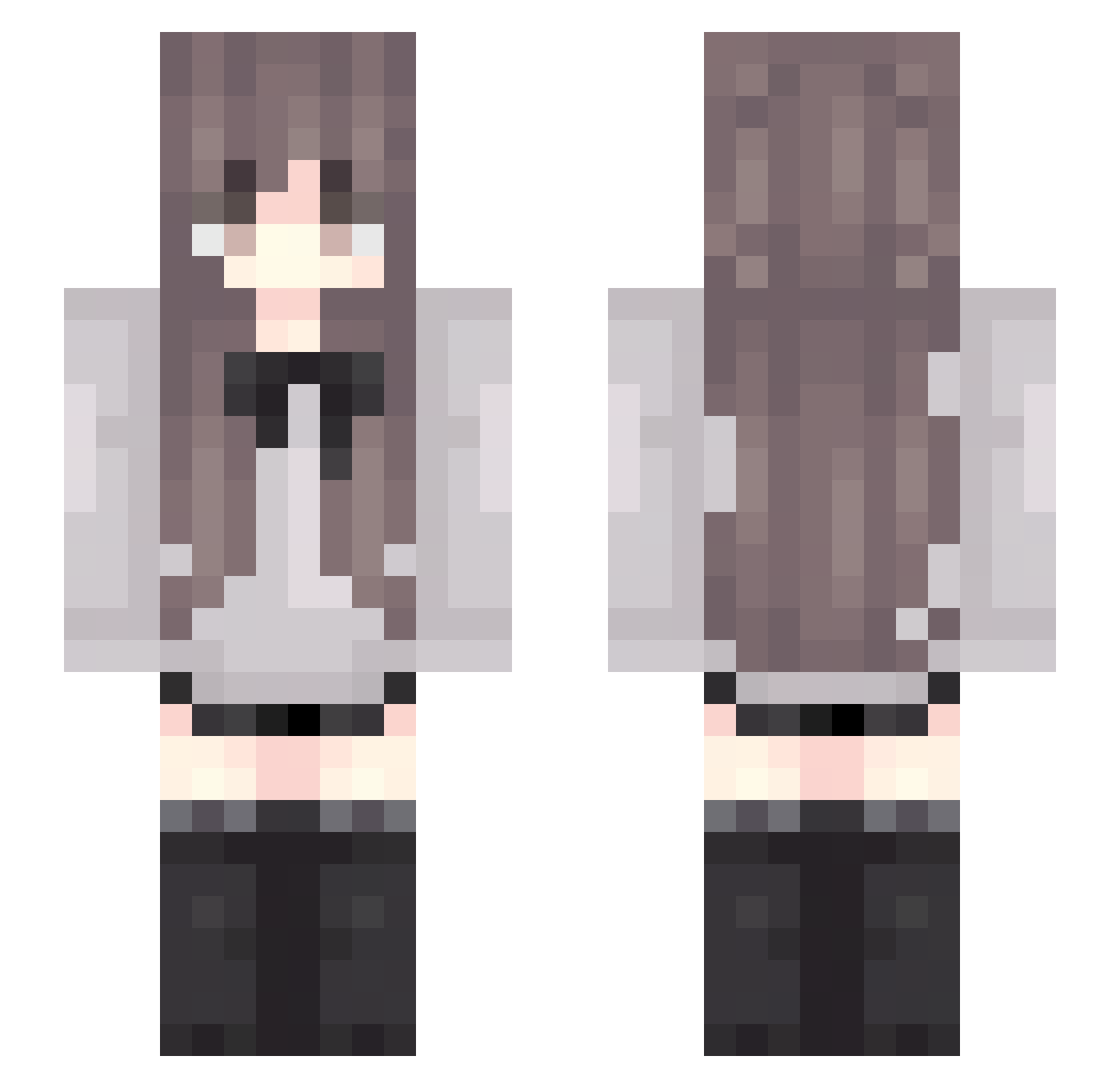 Eclipse5990 Minecraft skin, front and back view