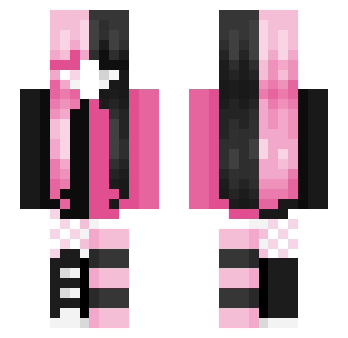d0llieh0lic Minecraft skin, front and back view