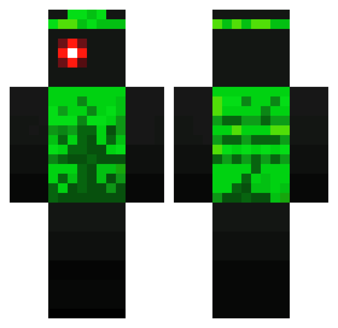 sxriesGD Minecraft skin, front and back view