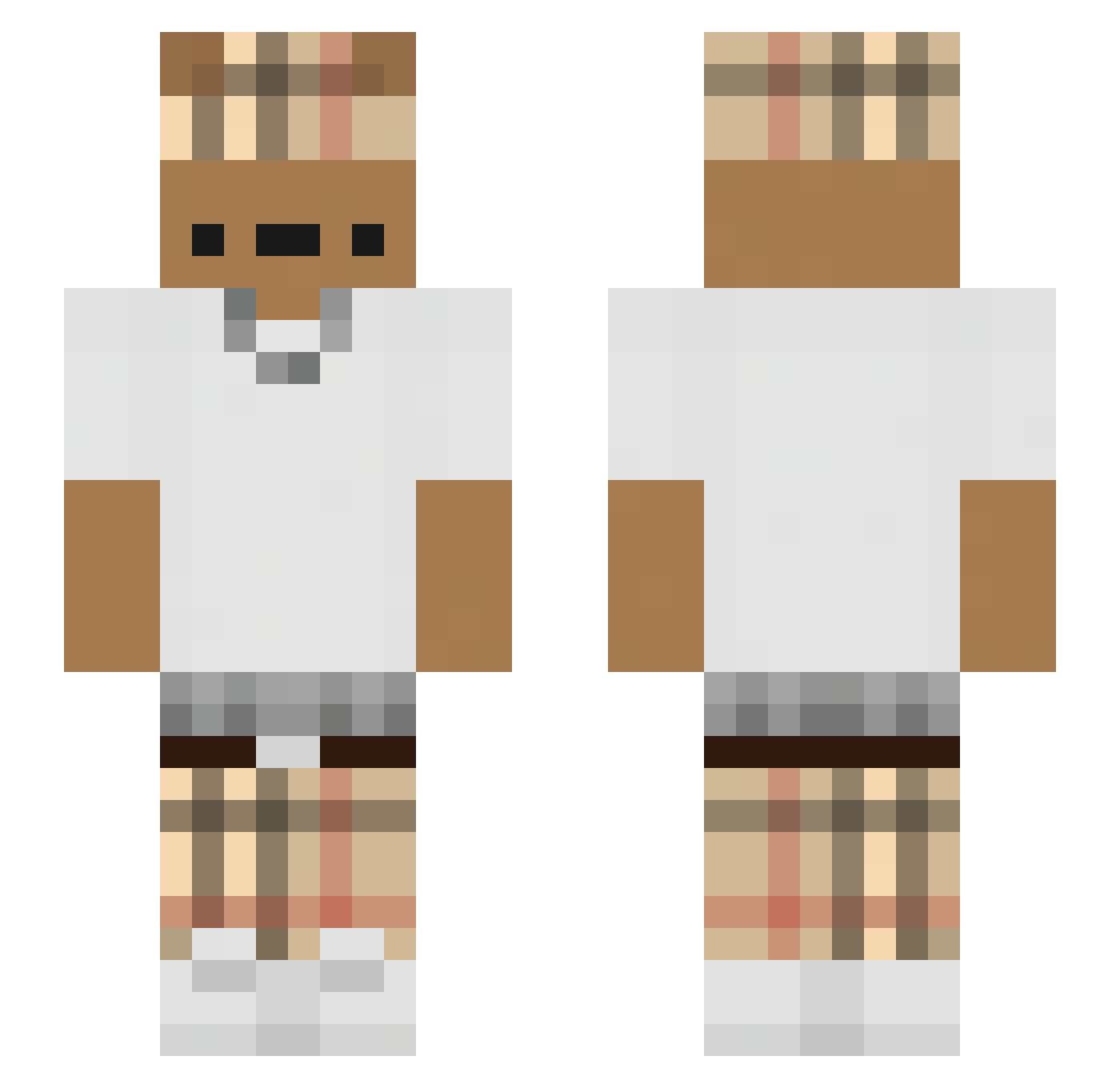 Chrisboiiii99 Minecraft skin, front and back view