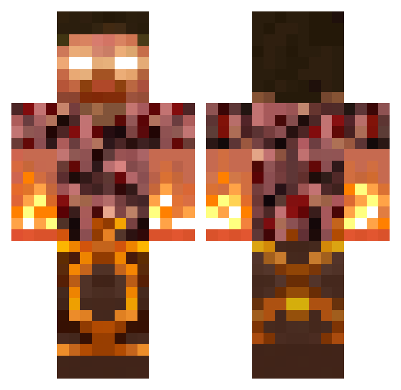 GalacticPancake1 Minecraft skin, front and back view