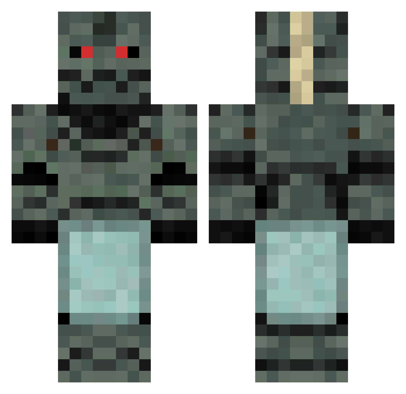 __Sylence__ Minecraft skin, front and back view
