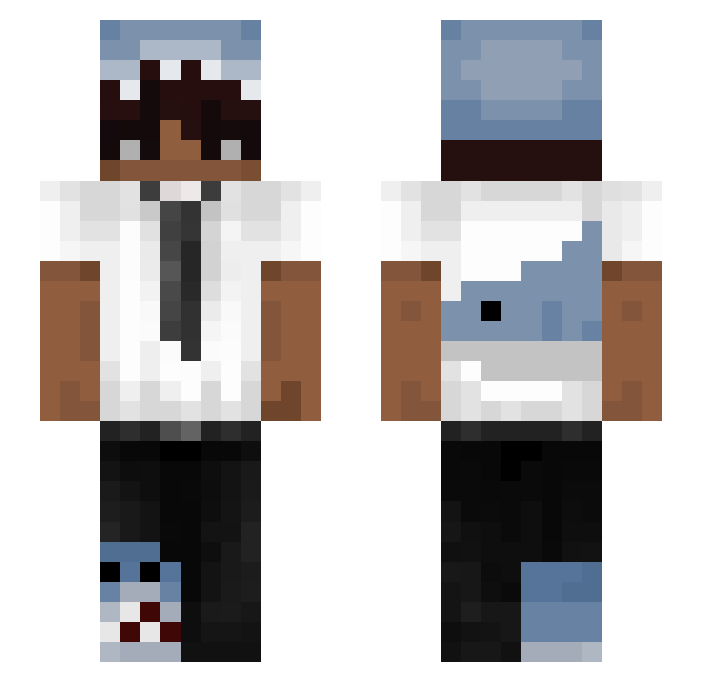 dooodl_ Minecraft skin, front and back view