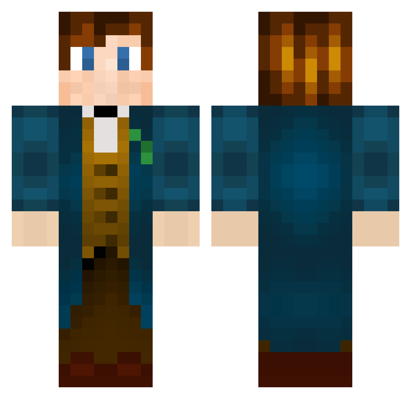 _Konji_ Minecraft skin, front and back view