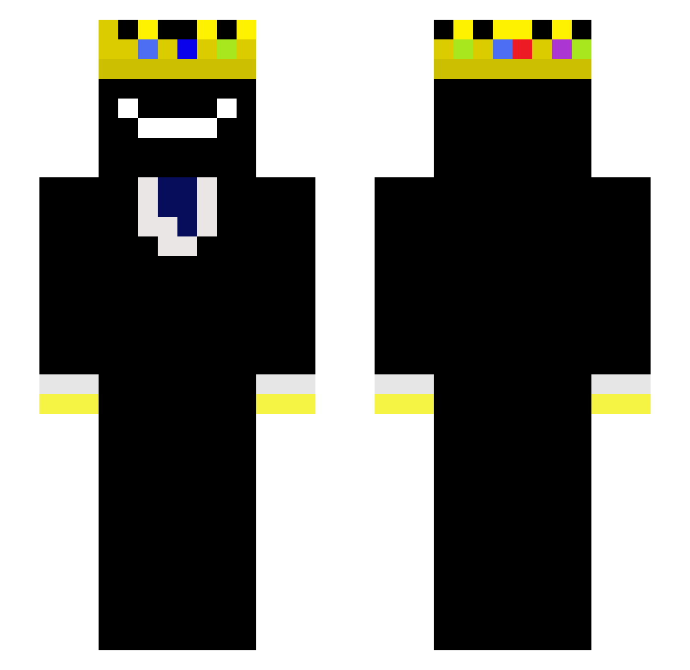 MrSecretKiller21 Minecraft skin, front and back view