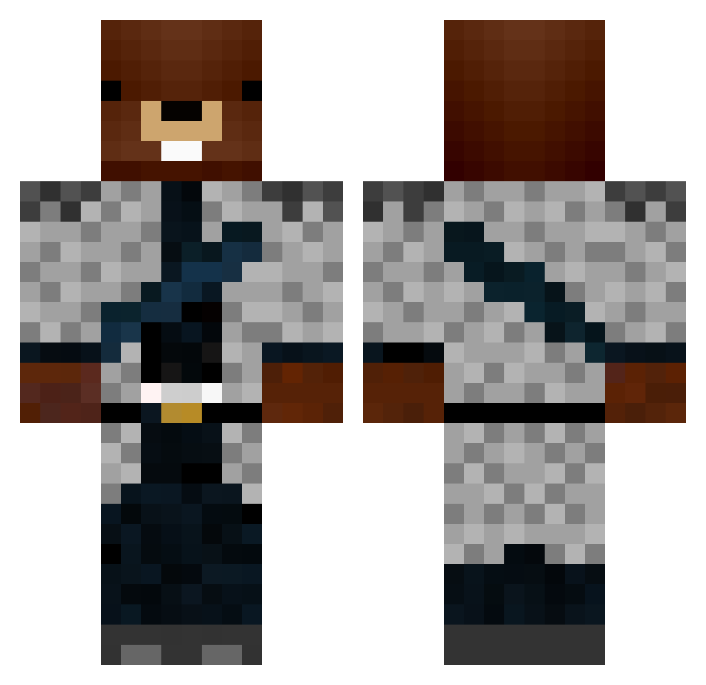 makelele87 Minecraft skin, front and back view