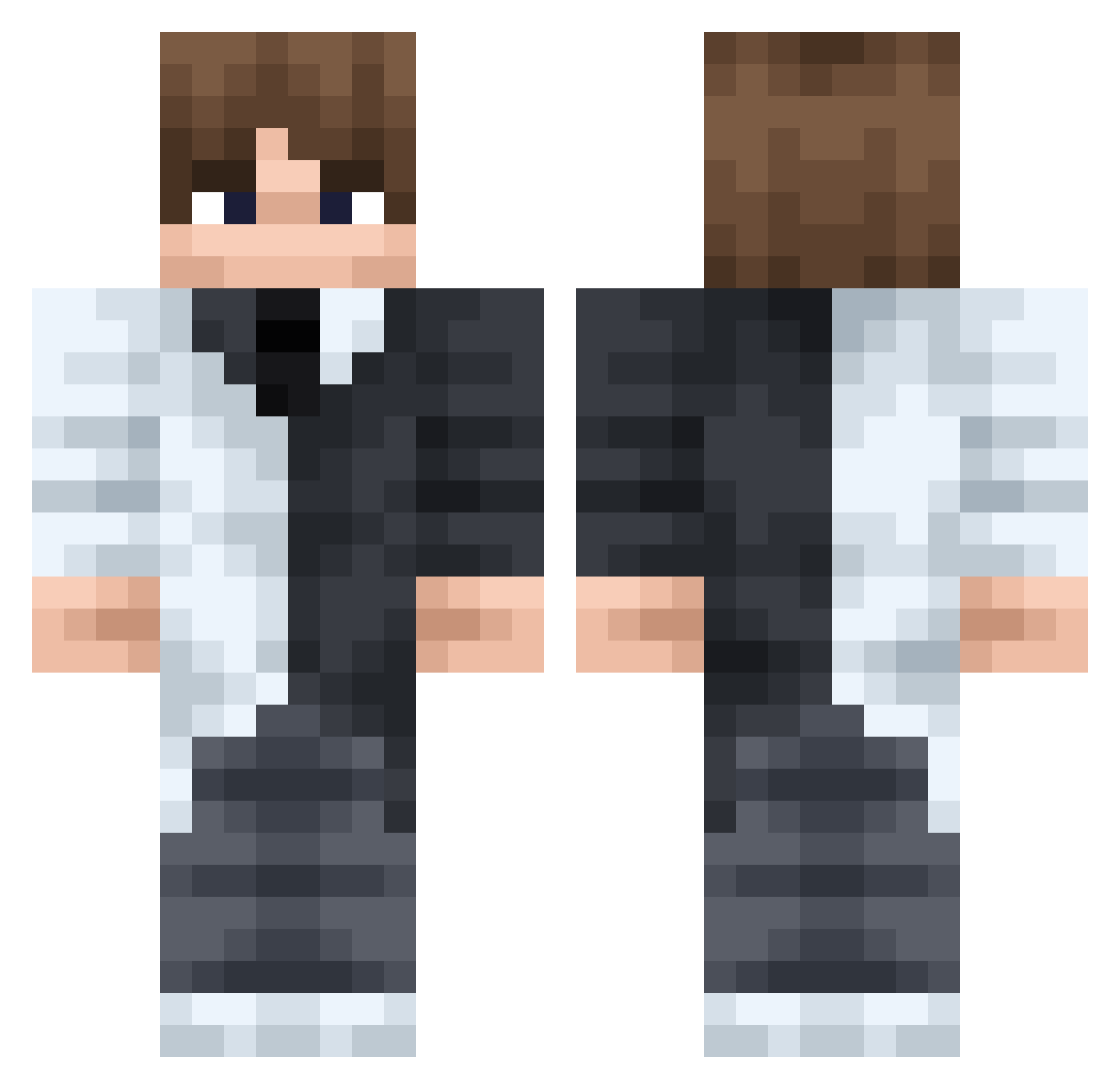 mishka78907 Minecraft skin, front and back view