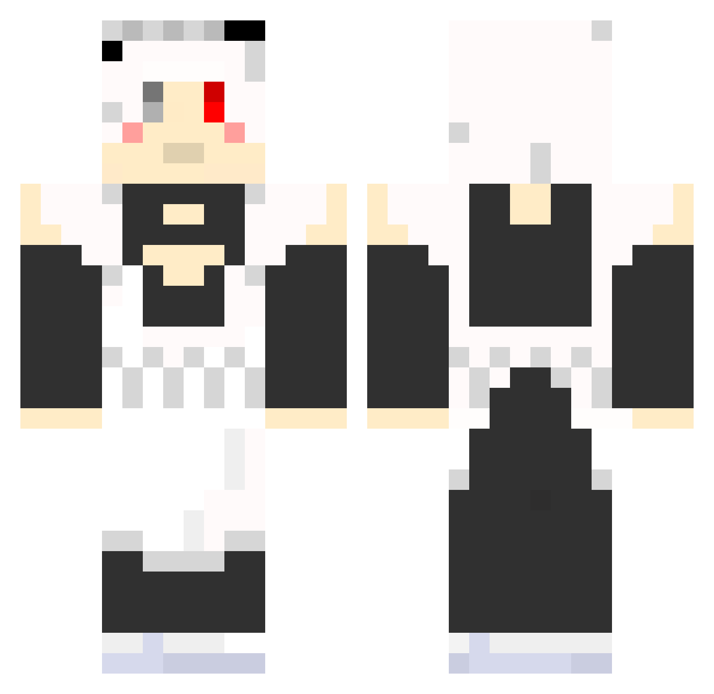 Neighbourhood_ Minecraft skin, front and back view