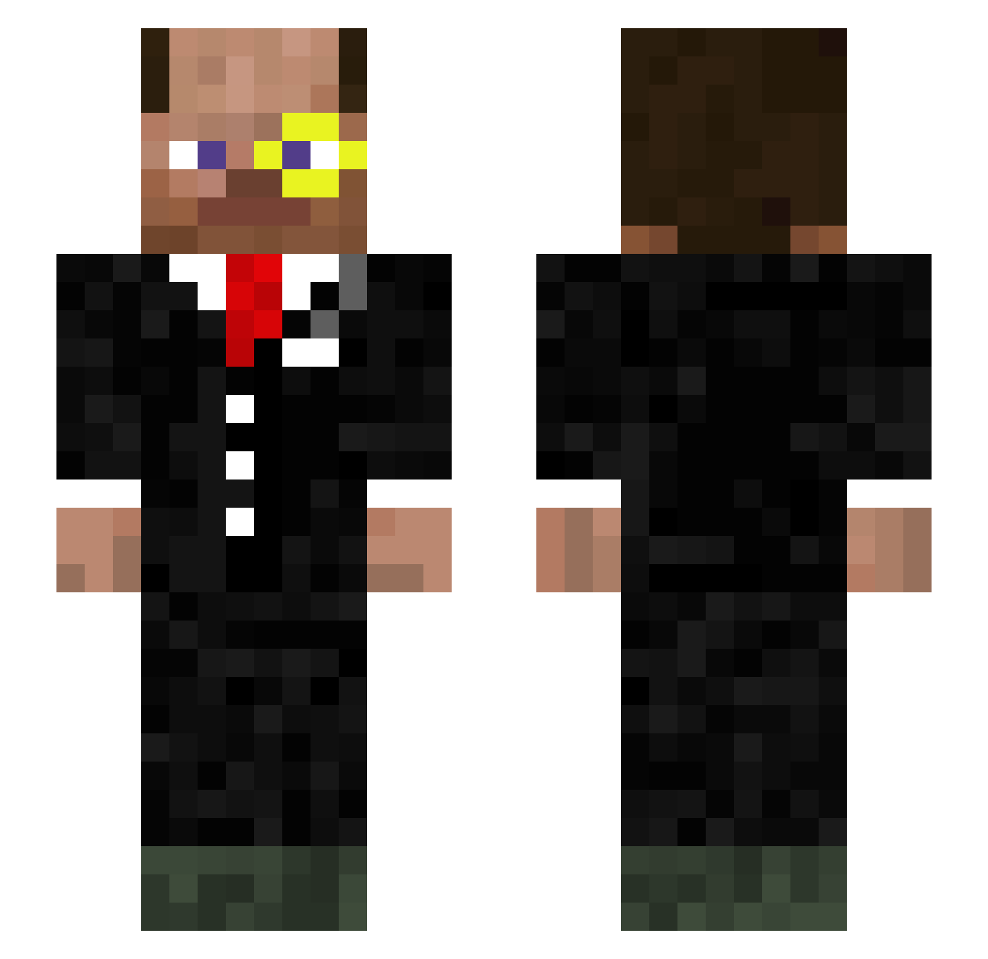 KrokettenDan Minecraft skin, front and back view