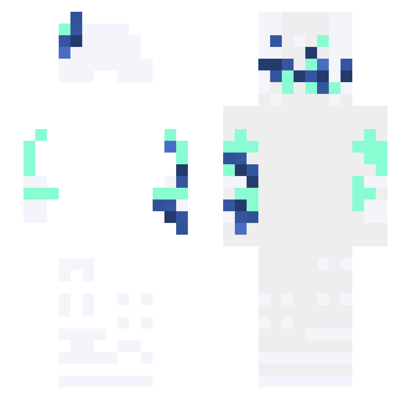 goooooodgame Minecraft skin, front and back view