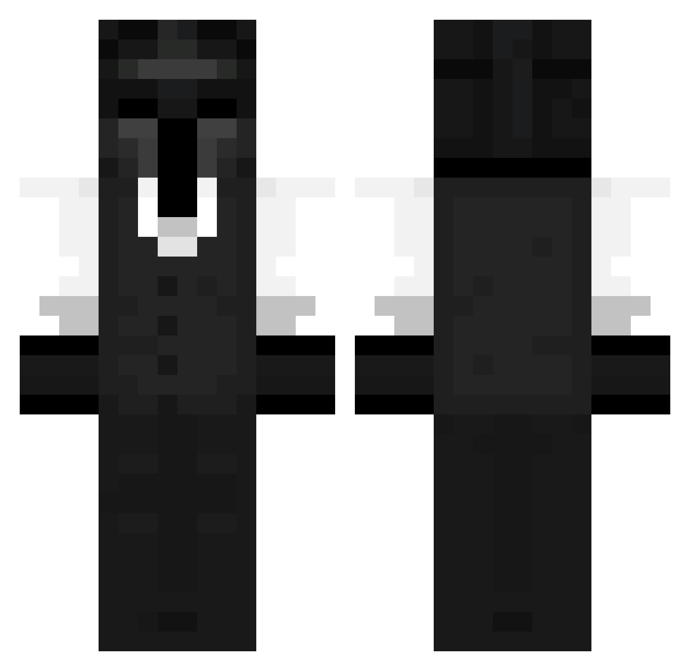 Supakid9090 Minecraft skin, front and back view