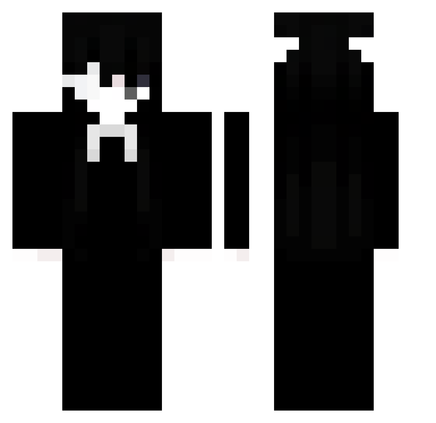 fallidofr Minecraft skin, front and back view