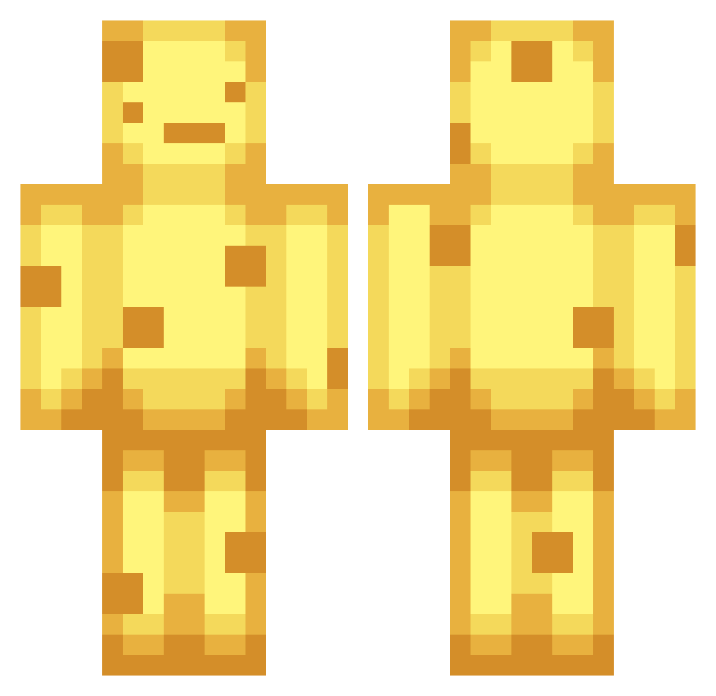 cheezesucks Minecraft skin, front and back view