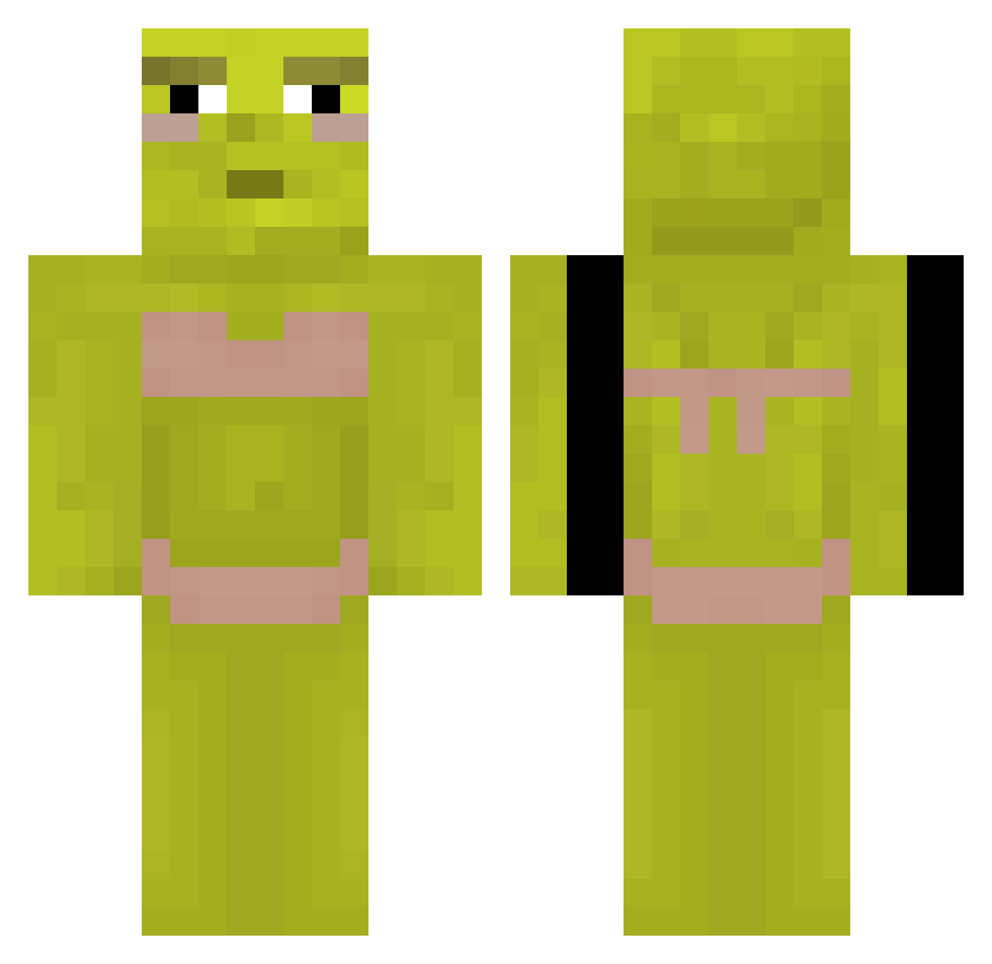 Craz3yDonnie Minecraft skin, front and back view