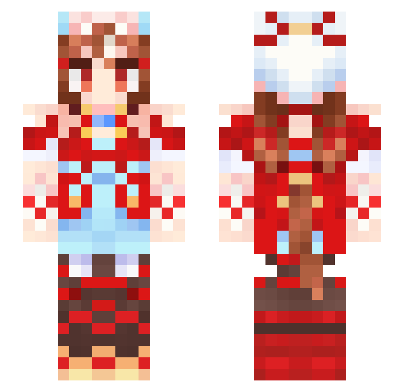 Le_Wendigo Minecraft skin, front and back view