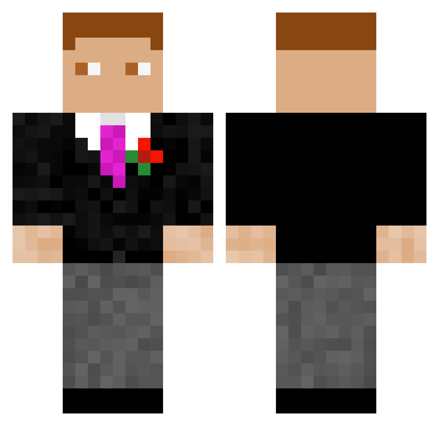 FinnPlay2015 Minecraft skin, front and back view