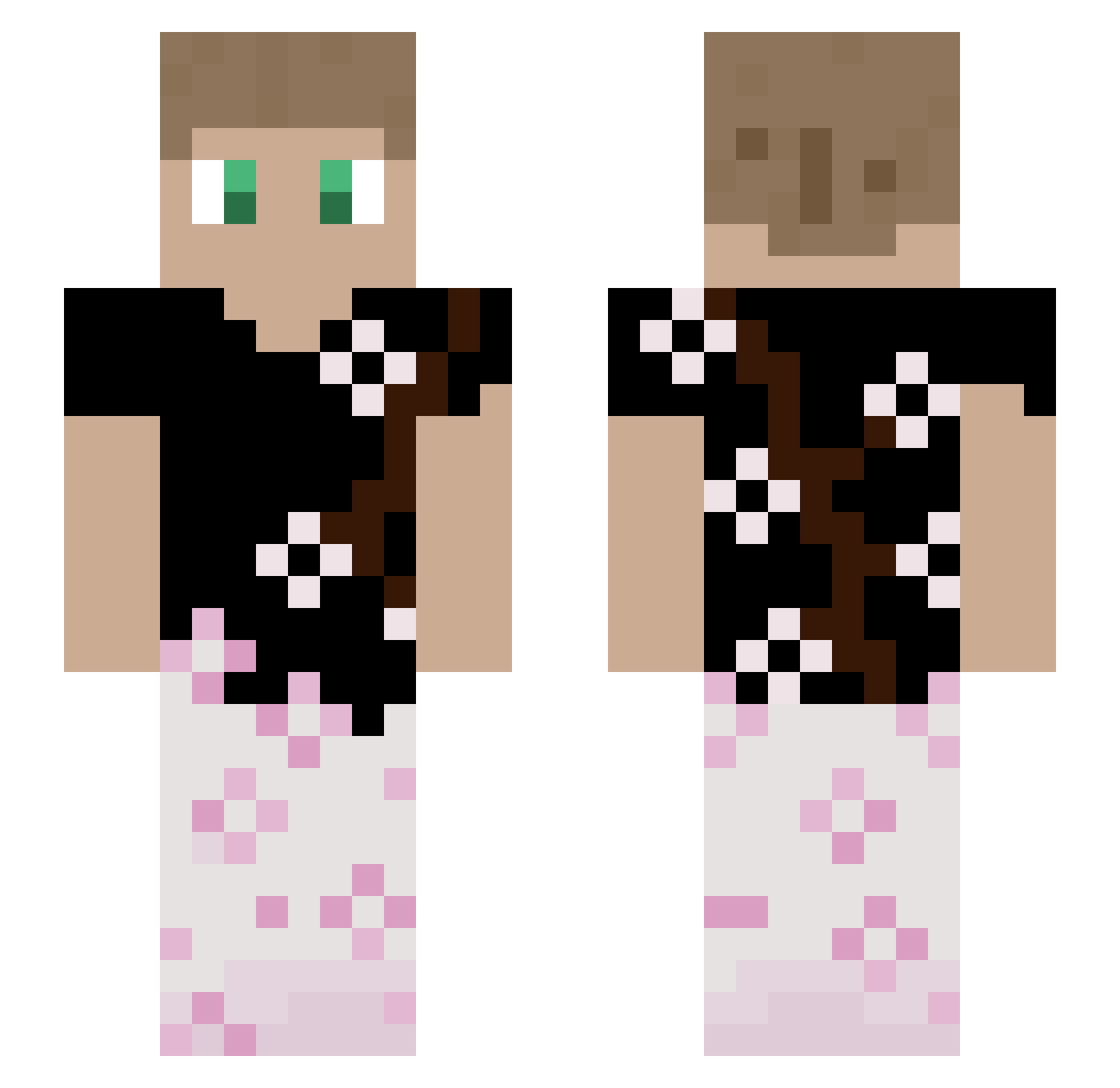 Juljanixs_15 Minecraft skin, front and back view