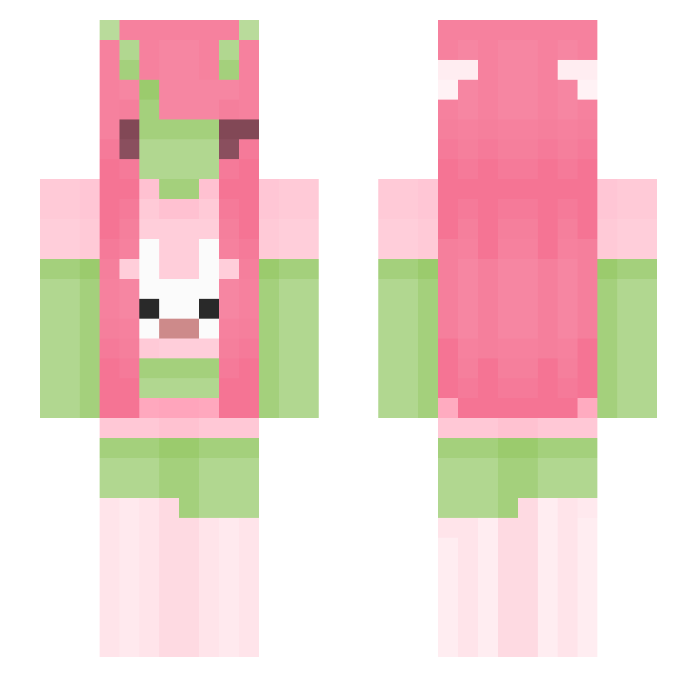 sna1lsoda Minecraft skin, front and back view