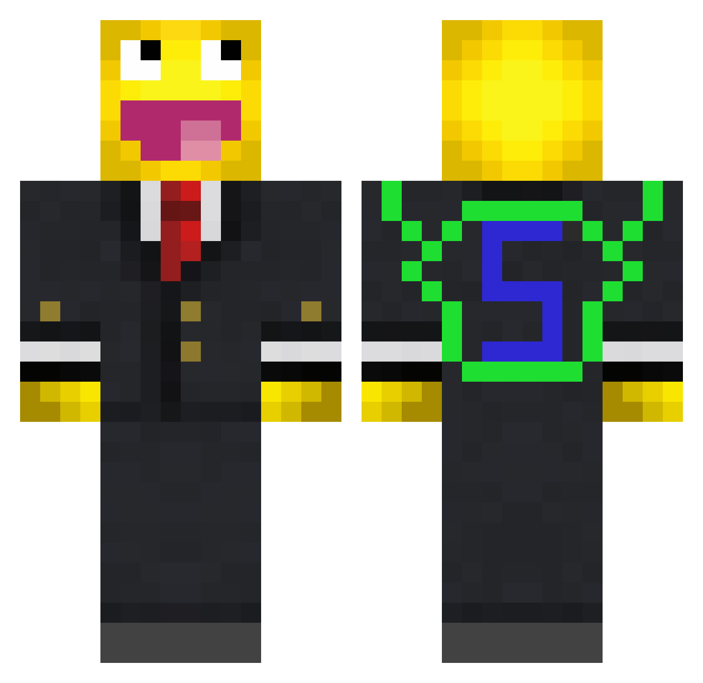 frankoivcek Minecraft skin, front and back view