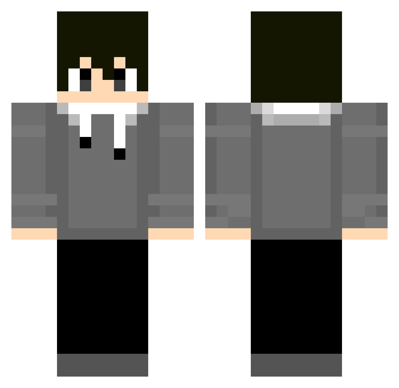 Xero_CraftStudio Minecraft skin, front and back view