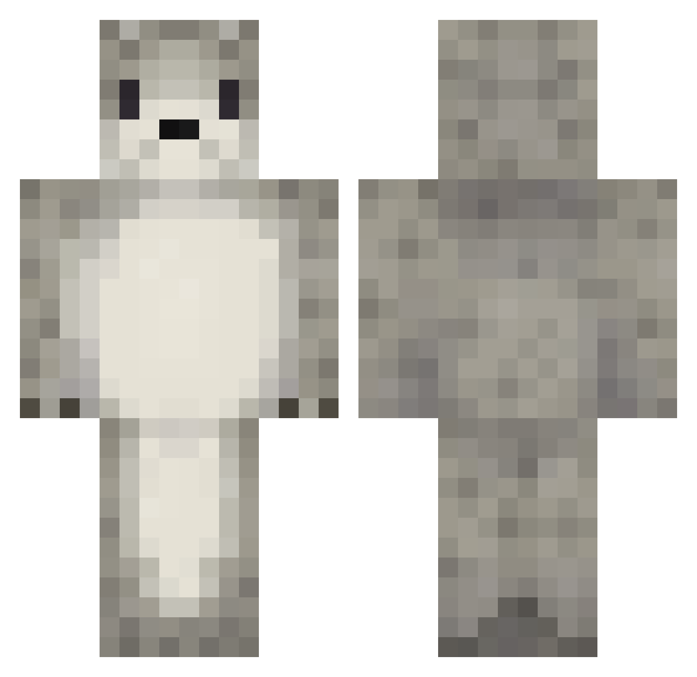 durumkafa Minecraft skin, front and back view