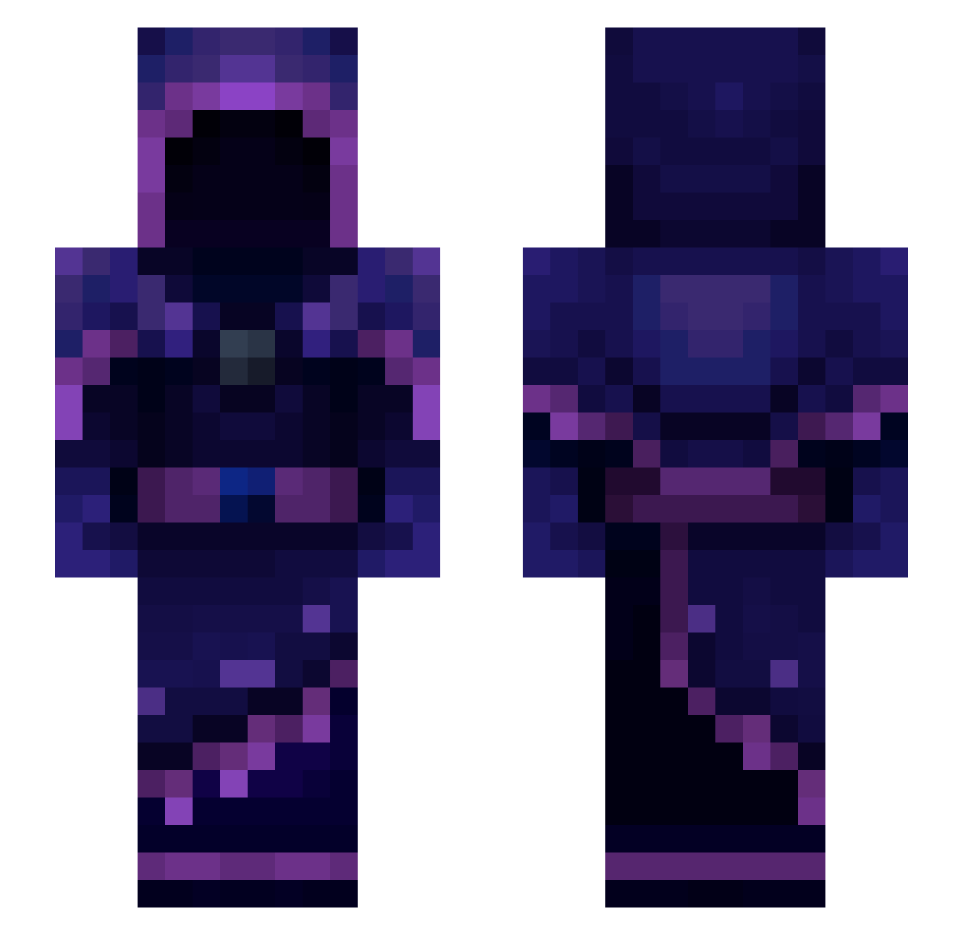 LotrBlahaj Minecraft skin, front and back view