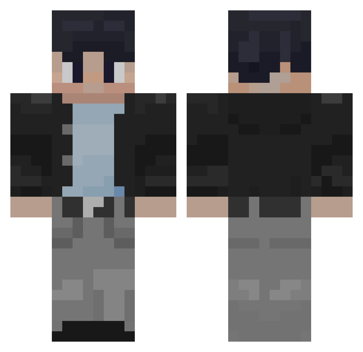 Smalto Minecraft skin, front and back view