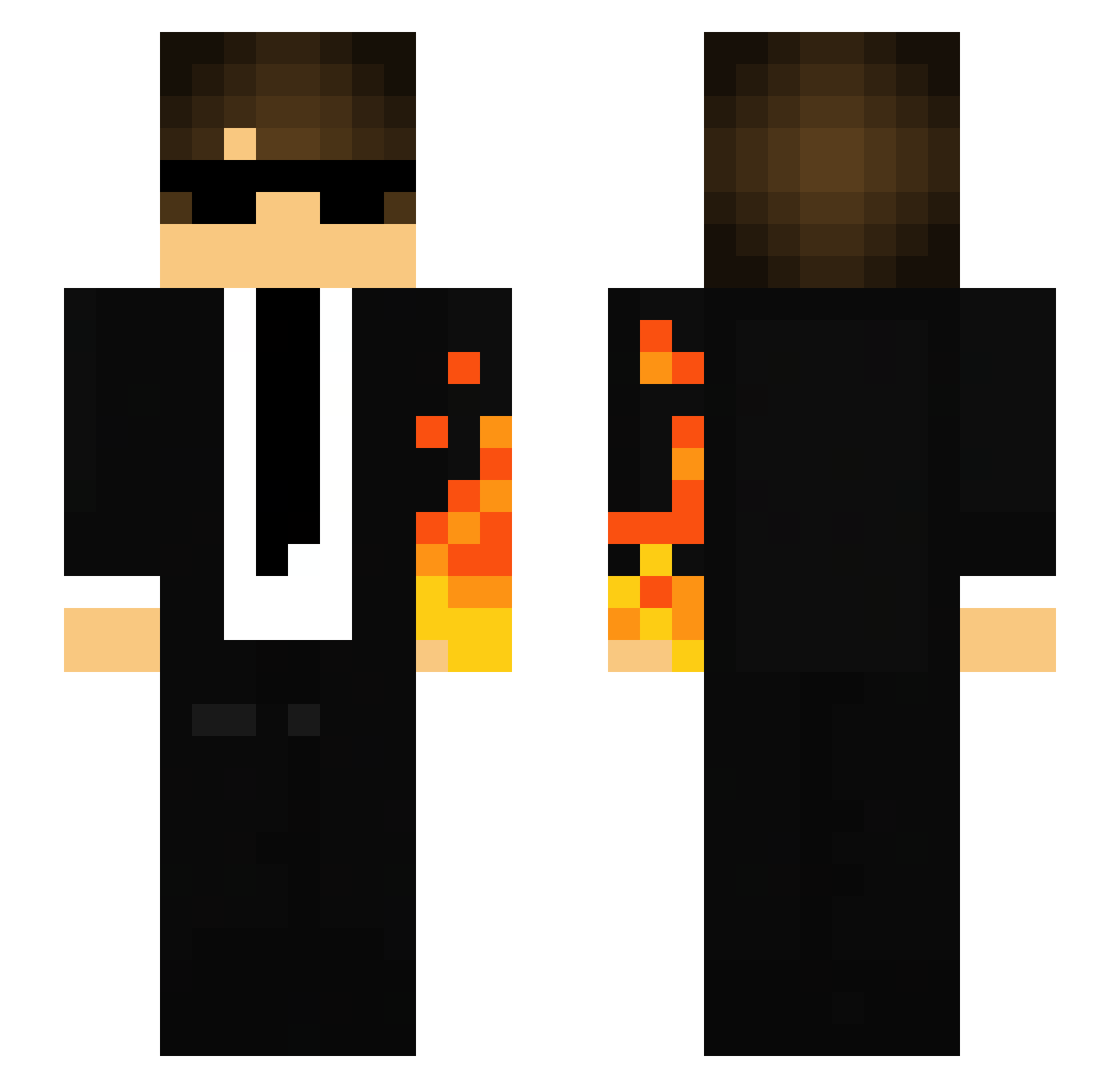 ohSavqge Minecraft skin, front and back view