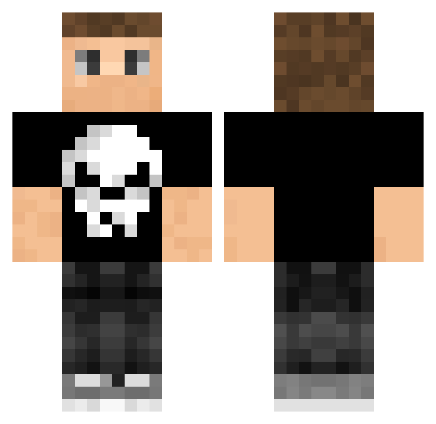 ReeceMann_ Minecraft skin, front and back view