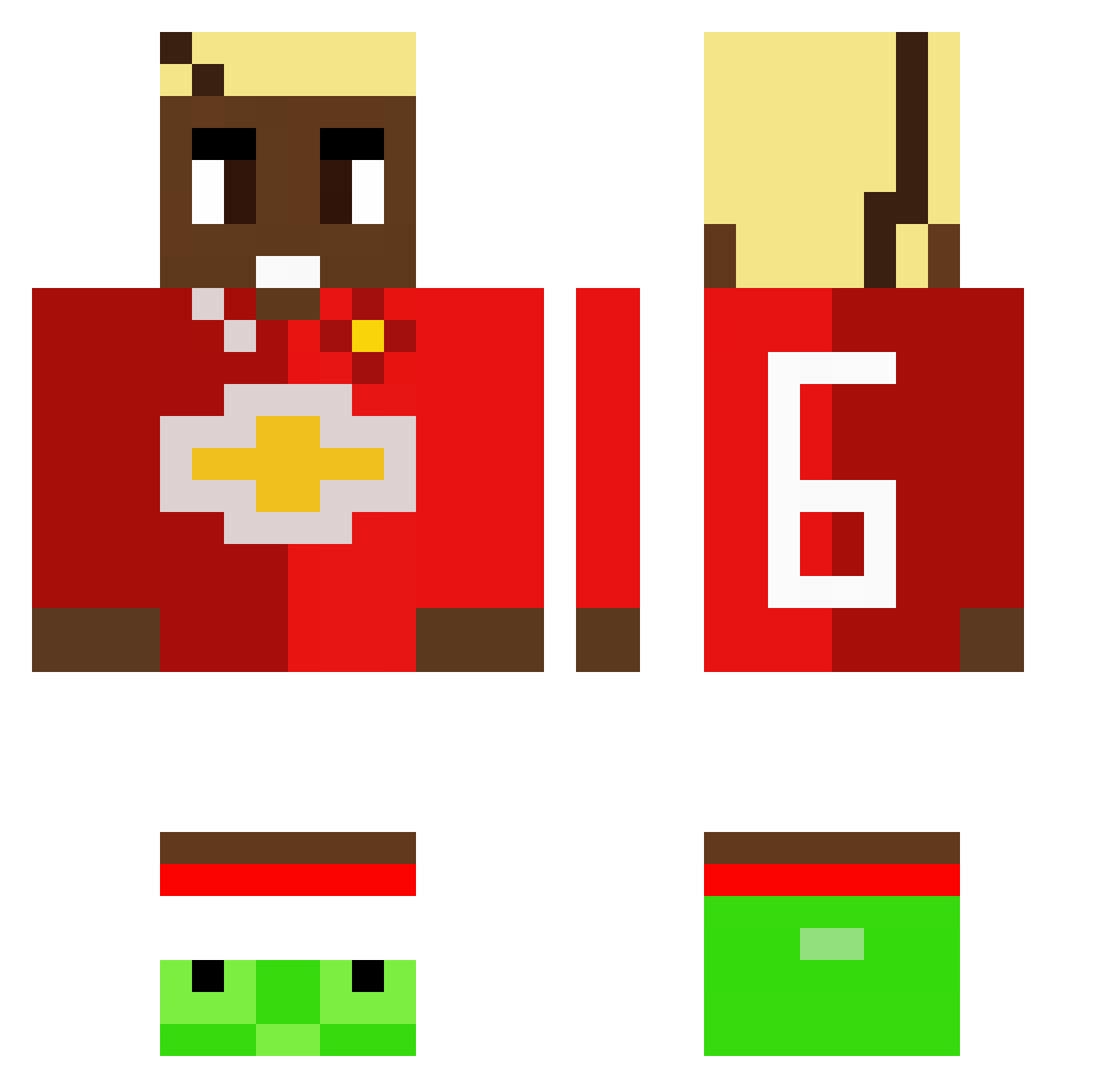 BowlOChips97 Minecraft skin, front and back view
