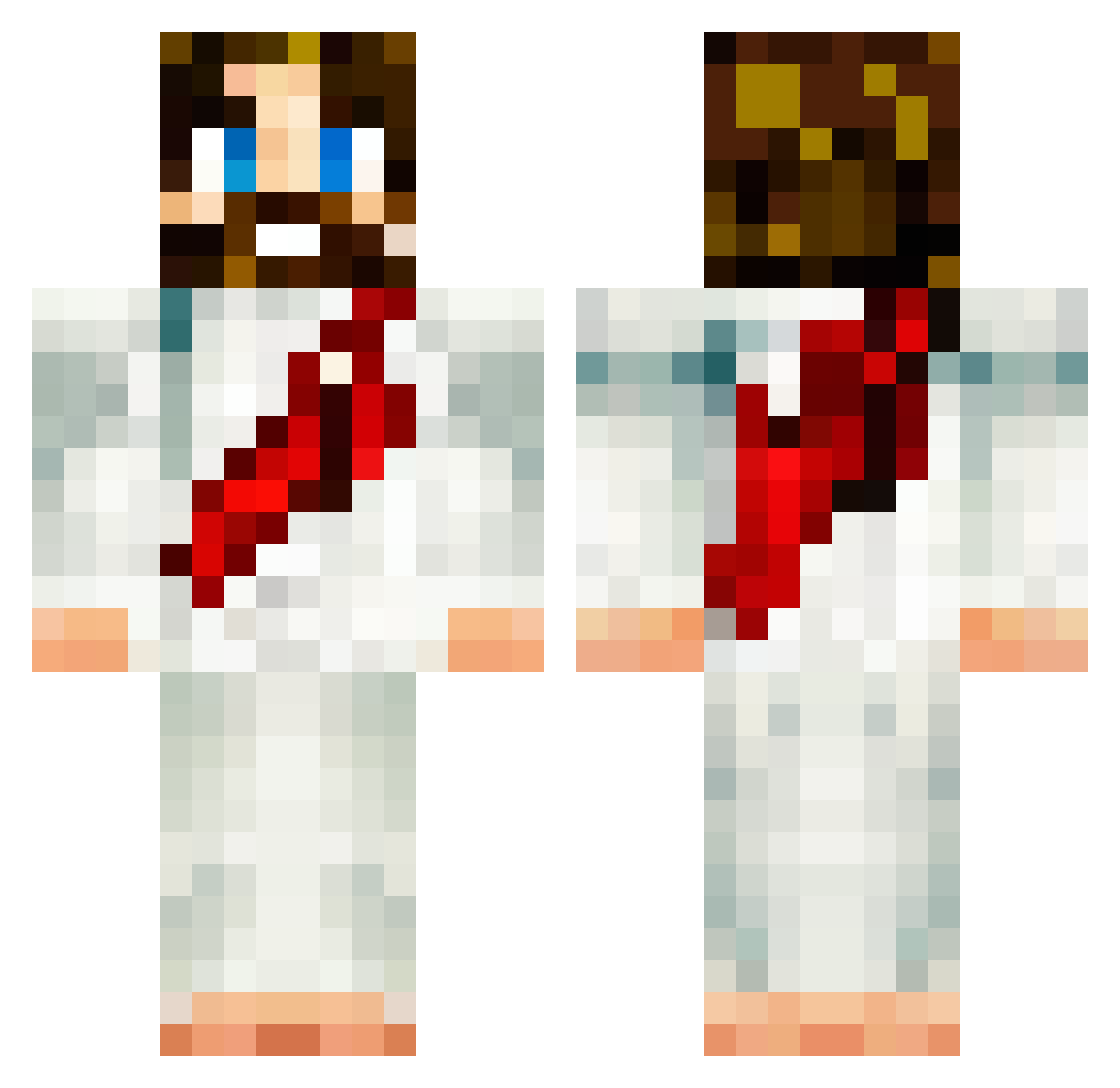 2lingonthatbeat Minecraft skin, front and back view