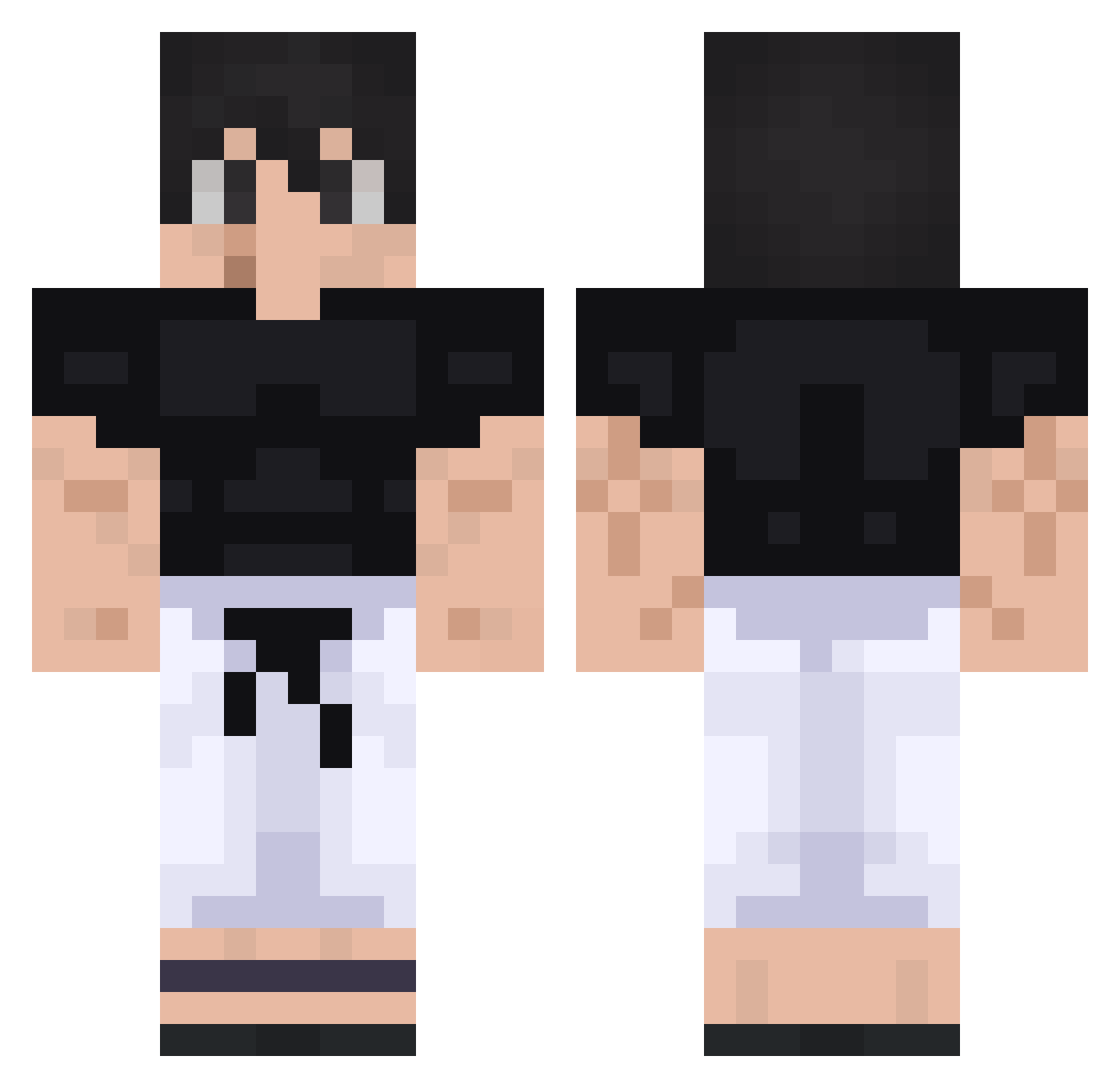 Forevihnn_ Minecraft skin, front and back view