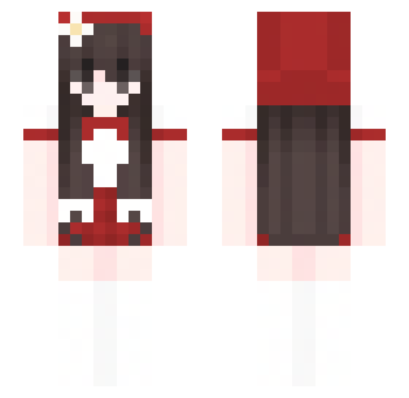 JiaJule Minecraft skin, front and back view