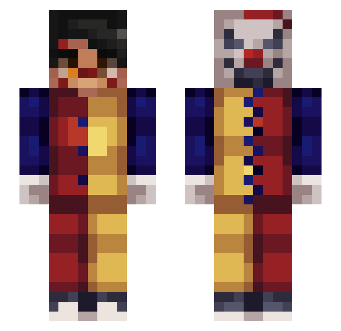 Giak_ Minecraft skin, front and back view