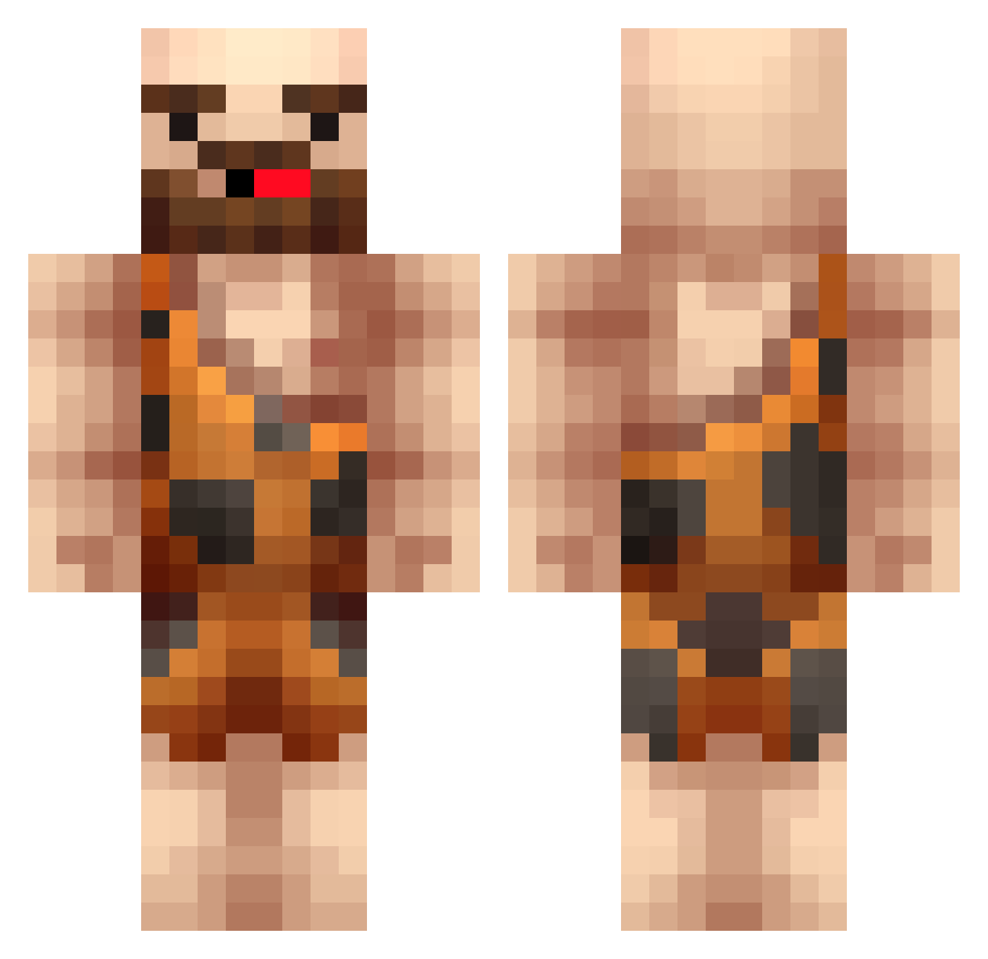 daenyl Minecraft skin, front and back view