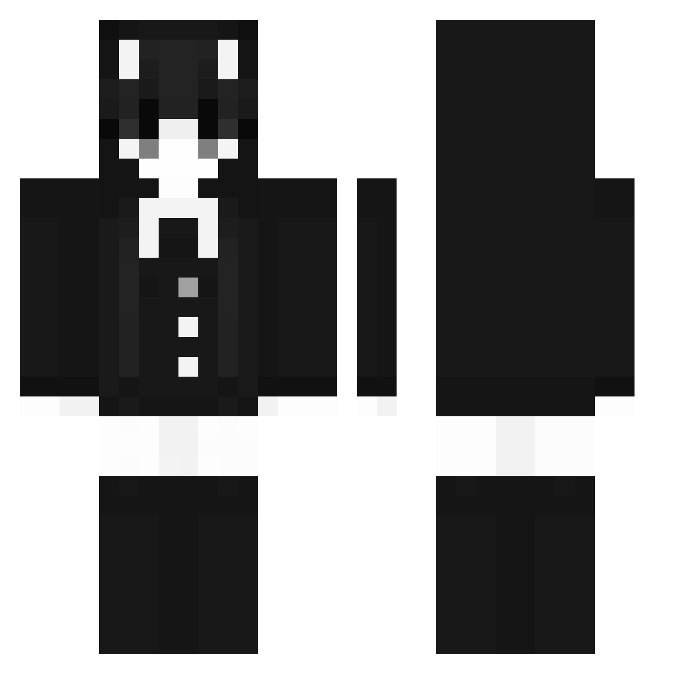 EKITTENGRXVI Minecraft skin, front and back view