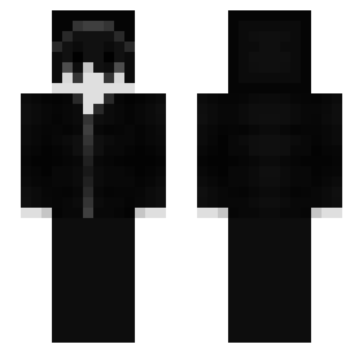 superduperfrog Minecraft skin, front and back view